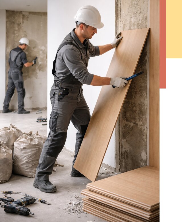 Демонтаж стеновых панелей в Полысаево от 3599 руб. за м² быстро и недорого | ОТДЕЛОЧНИК-Плс