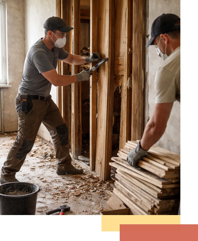 Демонтаж деревянных перегородок в Полысаево быстро и аккуратно