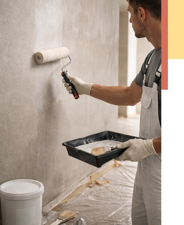 Грунтовка стен в Полысаево от 2262 руб. м2 — быстро, недорого, с материалом | ОТДЕЛОЧНИК-Плс