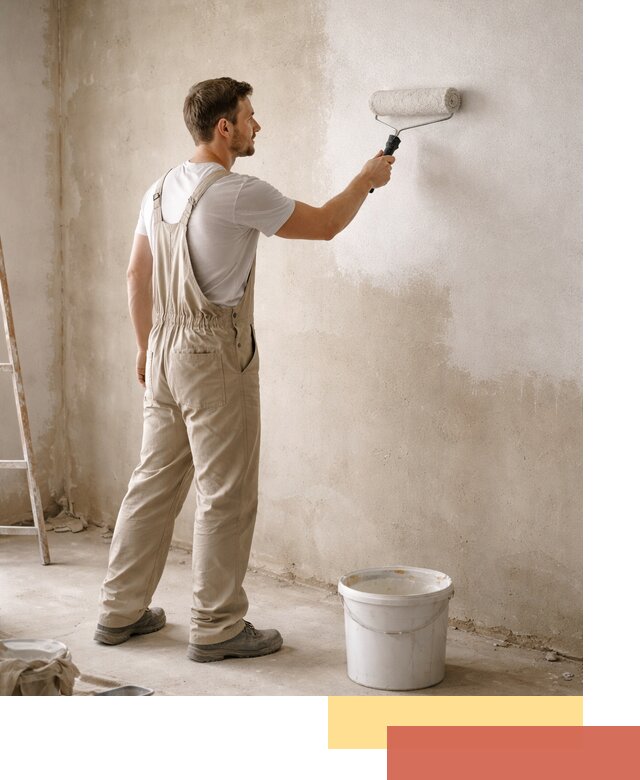 Грунтовка стен под отделку в Полысаево профессиональным раствором