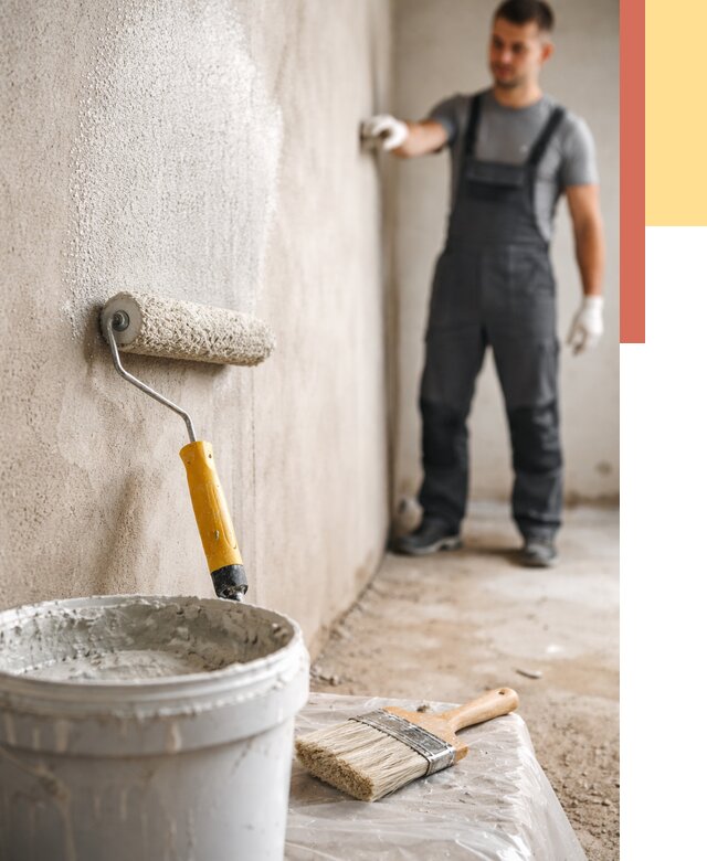 Нанесение бетоноконтакта на стены в Полысаево от 4319 руб. быстро и недорого | ОТДЕЛОЧНИК-Плс