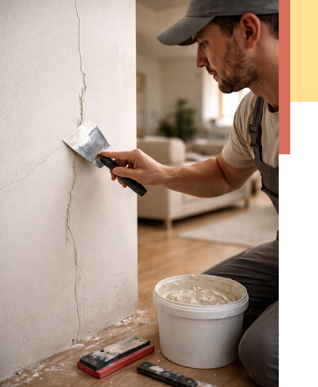 Заделка трещин и сколов в Полысаево от 2519 руб. — быстро и недорого | ОТДЕЛОЧНИК-Плс