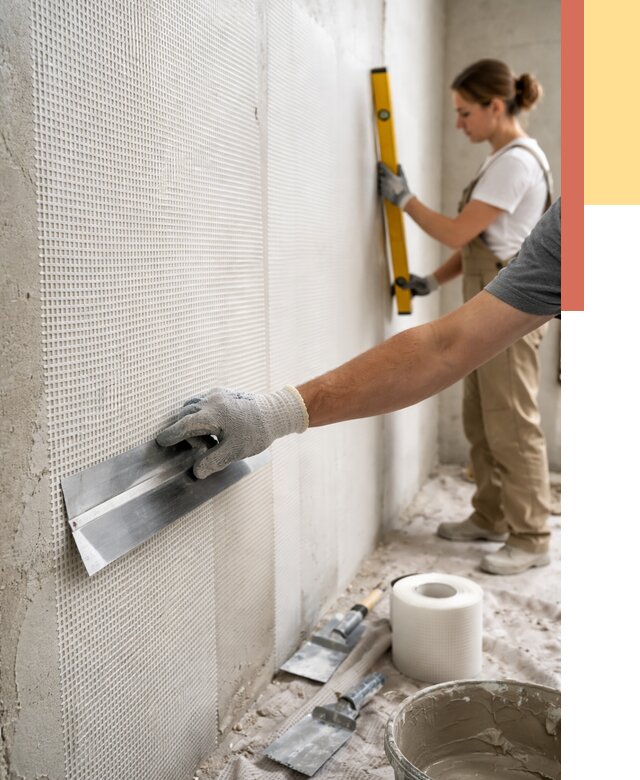 Армирование стен стеклосеткой в Полысаево от 3291 руб. под ключ | ОТДЕЛОЧНИК-Плс