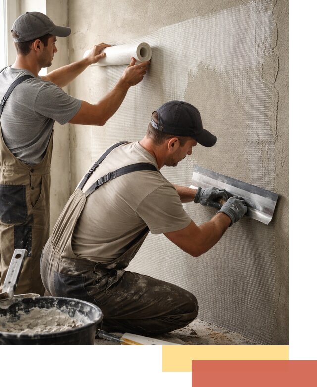 Армирование стен стеклосеткой в Полысаево для прочной отделки