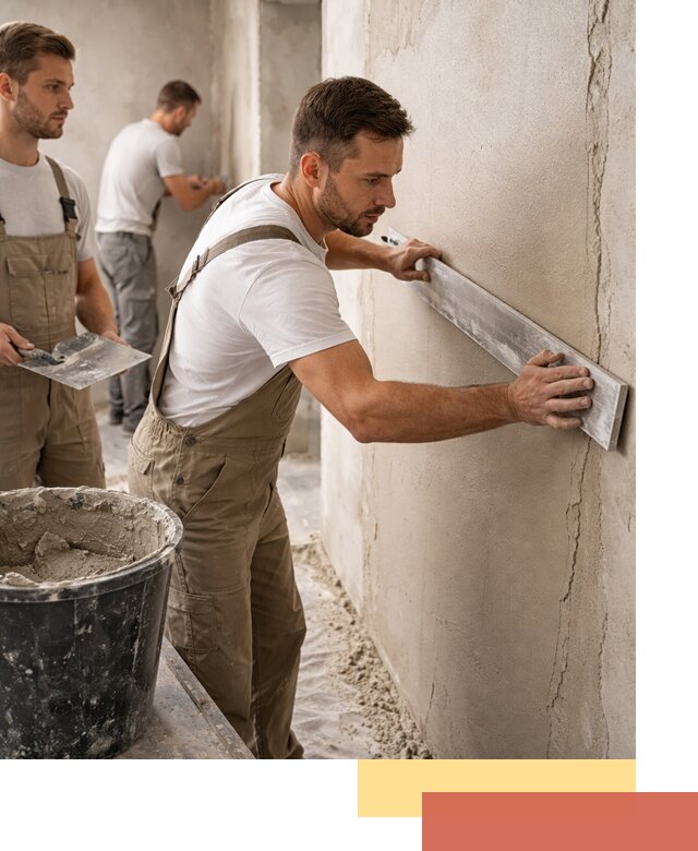 Штукатурка стен без маяков в Полысаево быстро и качественно