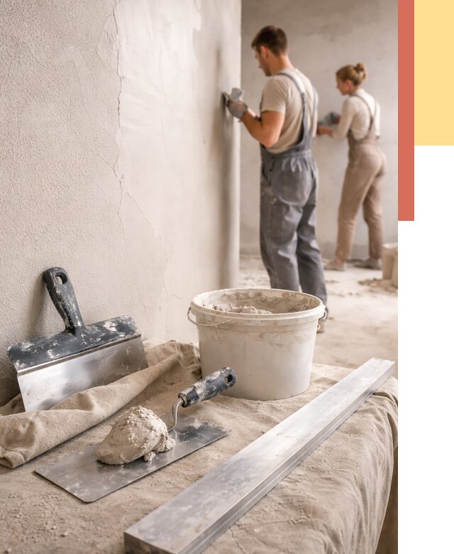 Штукатурка стен гипсовая в Полысаево от 4627 руб/м2 — быстро и недорого | ОТДЕЛОЧНИК-Плс