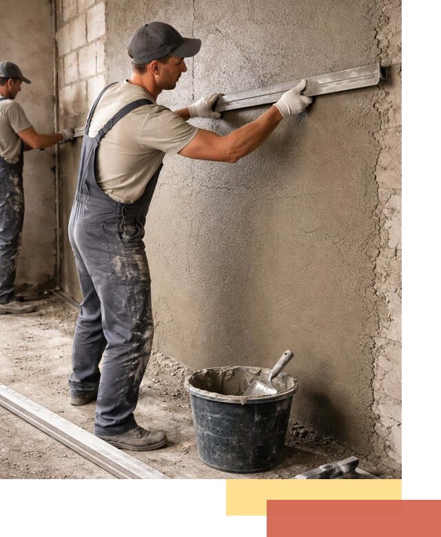 Штукатурка стен цементно-песчаная в Полысаево профессионально