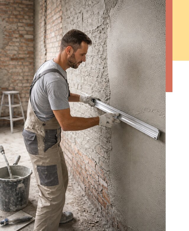 Штукатурка кирпичных стен в Полысаево от 4627 руб/м2 — быстро и недорого | ОТДЕЛОЧНИК-Плс