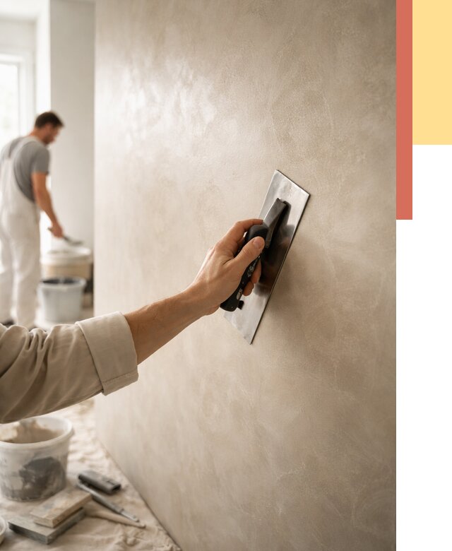 Венецианская штукатурка в Полысаево от 3599 руб/м² — нанесение стен под ключ | ОТДЕЛОЧНИК-Плс