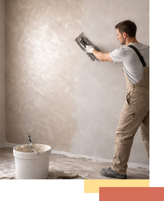 Декоративная штукатурка «Мокрый шелк» под ключ в Полысаево