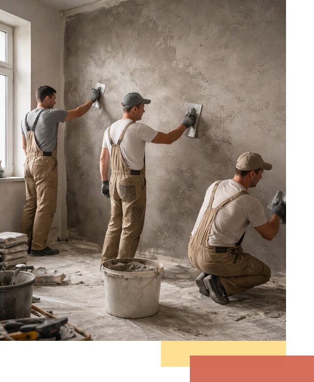 Декоративная штукатурка под бетон в Полысаево для стен и потолков