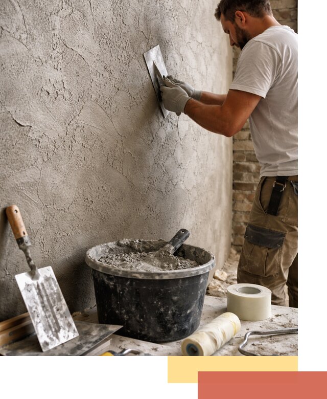 Декоративная штукатурка лофт в Полысаево — отделка стен и потолков