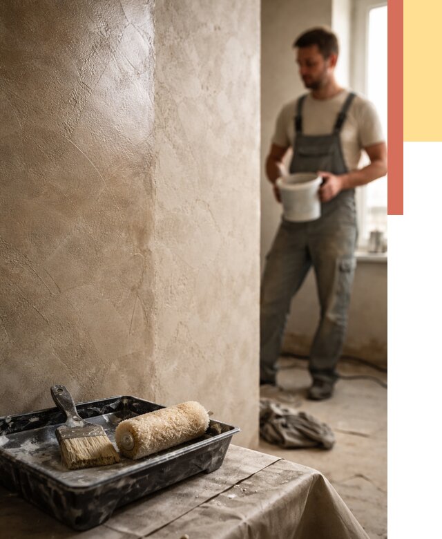 Нанесение воска на штукатурку в Полысаево от 3599 руб. | Услуги ОТДЕЛОЧНИК-Плс