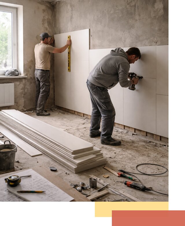 Монтаж ПВХ панелей на стены в Полысаево качественно и быстро