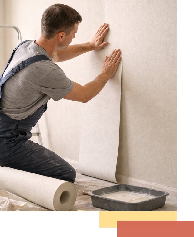 Поклейка флизелиновых обоев в Полысаево качественно и быстро