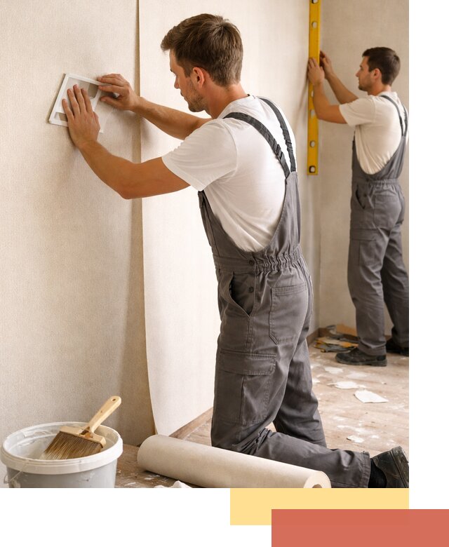 Поклейка бумажных обоев в Полысаево качественно и недорого