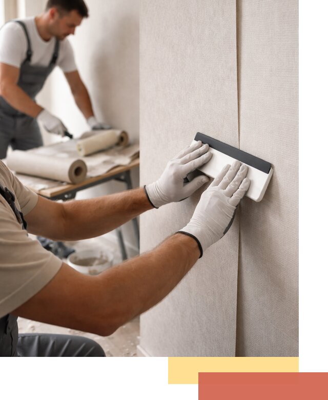 Поклейка обоев под покраску в Полысаево профессионально и быстро