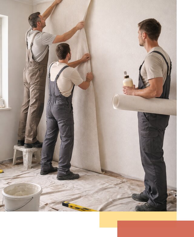 Оклейка стен обоями в Полысаево — качественно и профессионально