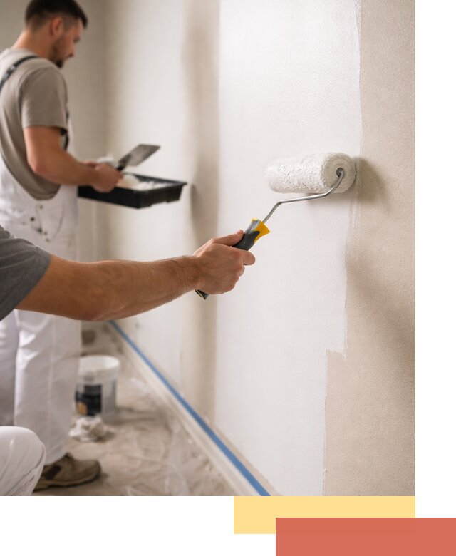 Покраска стен акриловой краской профессионально в Полысаево