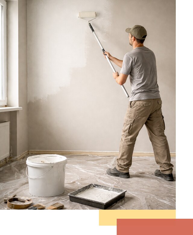 Покраска стен латексной краской в Полысаево качественно и быстро