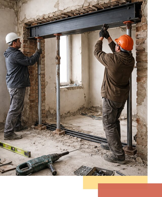 Усиление проема в стене в Полысаево для расширения и безопасности