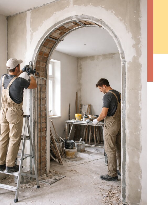 Устройство арочного проема в Полысаево от 9769 руб. под ключ — быстро и недорого | ОТДЕЛОЧНИК-Плс