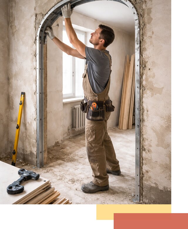 Устройство арочного проема в Полысаево под ключ