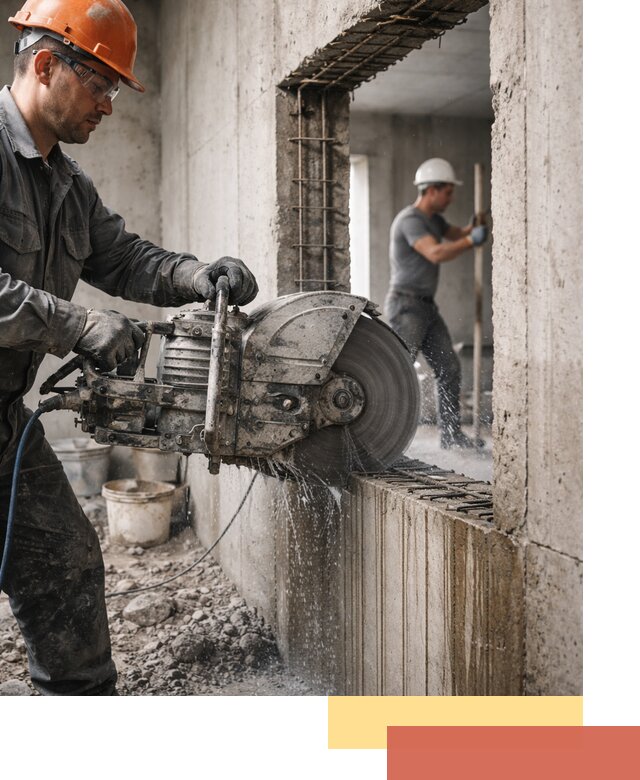 Алмазная резка проемов в Полысаево быстро и точно