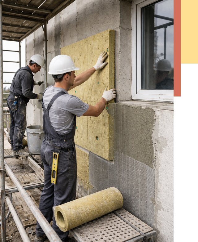 Утепление стен в Полысаево от 4422 руб. под ключ — быстро и недорого | ОТДЕЛОЧНИК-Плс