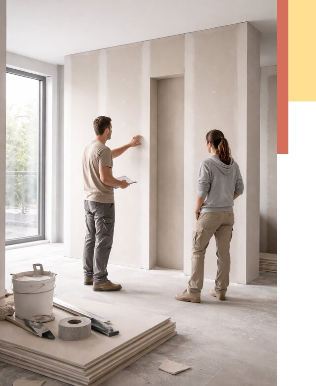 Зонирующая перегородка из гипсокартона в Полысаево от 2879 руб. под ключ | ОТДЕЛОЧНИК-Плс