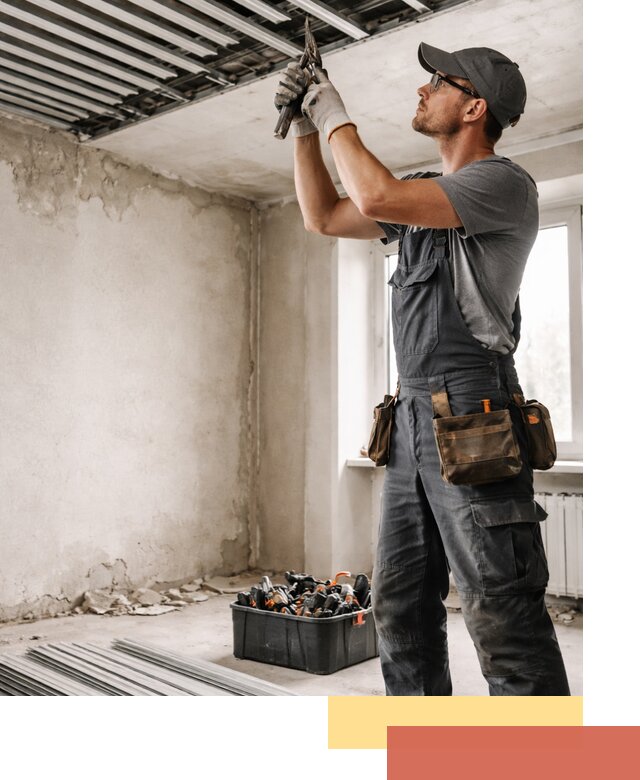 Демонтаж реечного потолка в Полысаево быстро и аккуратно