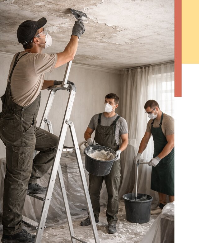 Удаление побелки с потолка в Полысаево от 2571 руб. быстро и недорого | ОТДЕЛОЧНИК-Плс