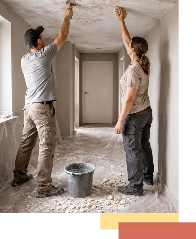 Удаление побелки с потолка в Полысаево — быстро и аккуратно