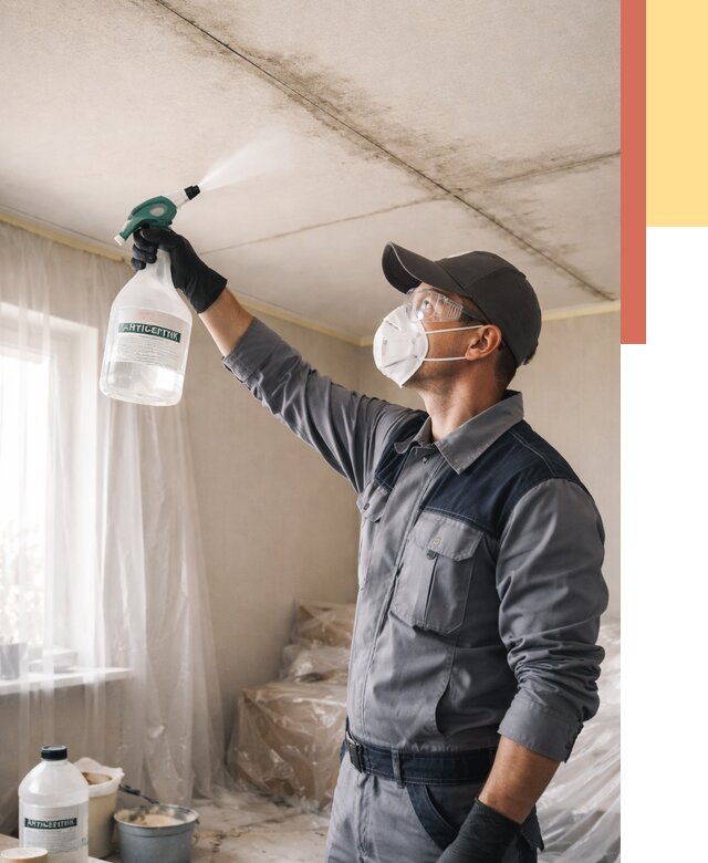 Антисептическая обработка потолка в Полысаево от 2571 руб. | ОТДЕЛОЧНИК-Плс