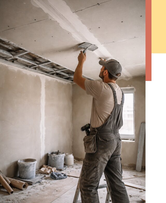 Ремонт потолка из гипсокартона в Полысаево от 668 руб./м² — быстро и недорого | ОТДЕЛОЧНИК-Плс