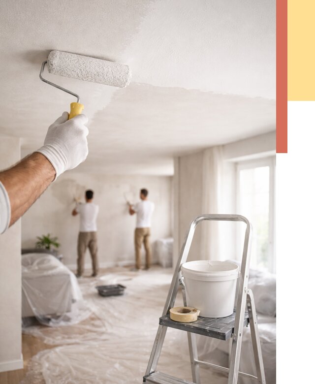 Покраска потолка акриловой краской в Полысаево от 2571 руб. | ОТДЕЛОЧНИК-Плс