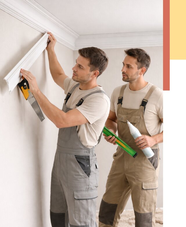 Монтаж потолочного плинтуса в Полысаево от 2365 руб. — быстро и недорого | ОТДЕЛОЧНИК-Плс