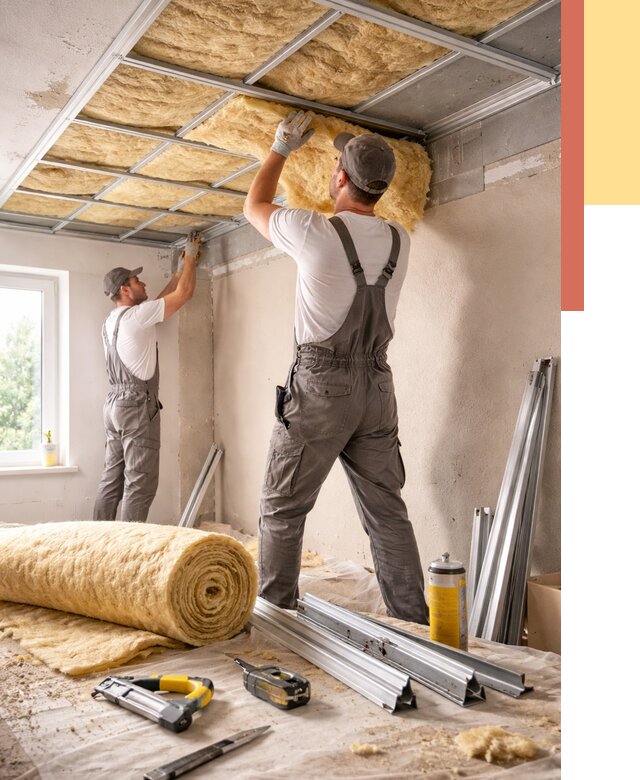 Утепление потолка в Полысаево от 7404 руб/м2 — недорого, быстро, под ключ | ОТДЕЛОЧНИК-Плс