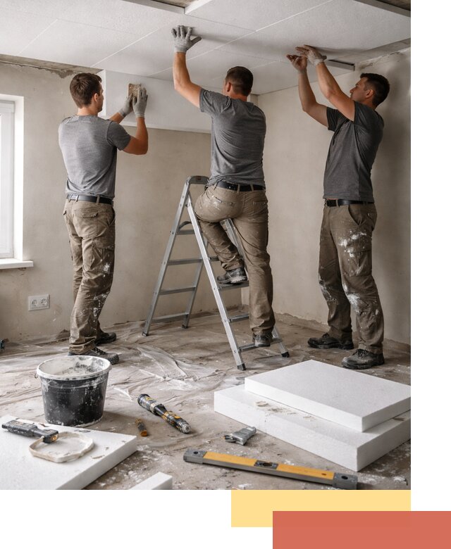 Утепление потолка пенопластом в Полысаево быстро и качественно