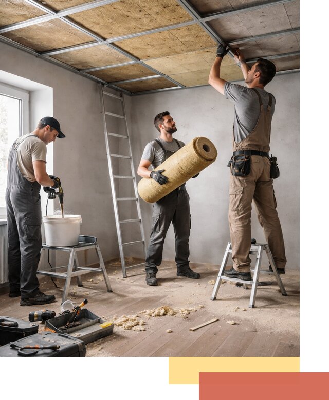 Шумоизоляция потолка в Полысаево: профессиональный монтаж и отделка