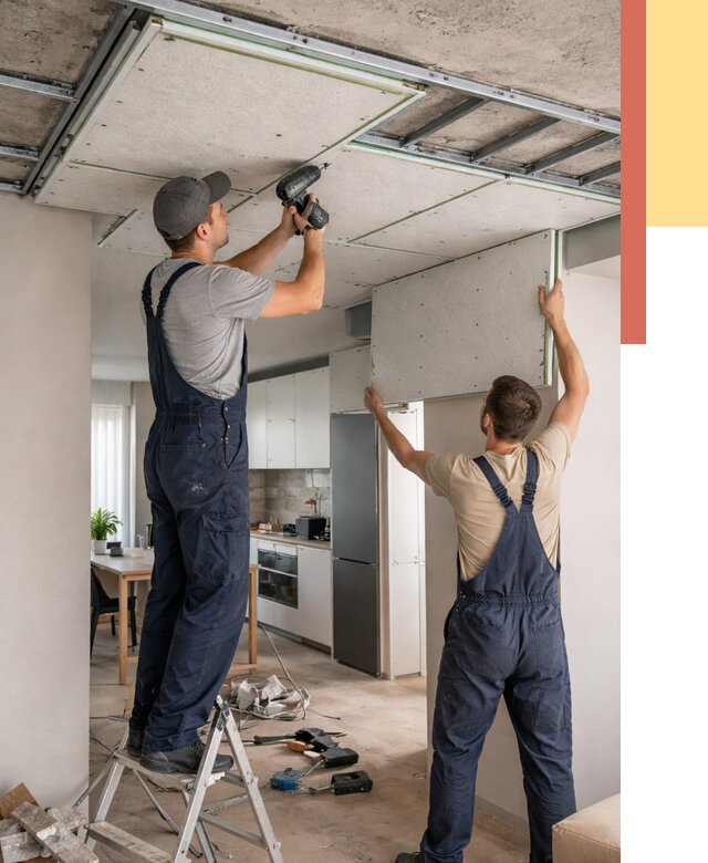 Шумоизоляция потолка панелями зипс в Полысаево от 1902 руб. под ключ | ОТДЕЛОЧНИК-Плс